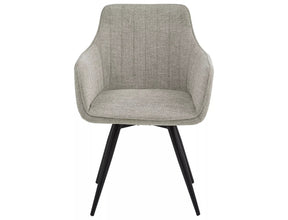 Scaun BALLO, gri/negru, stofa clasica/metal, 56x45x84 cm