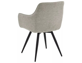Scaun BALLO, gri/negru, stofa clasica/metal, 56x45x84 cm