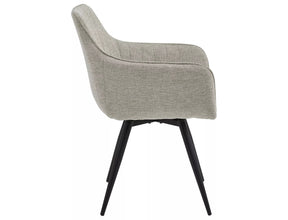 Scaun BALLO, gri/negru, stofa clasica/metal, 56x45x84 cm