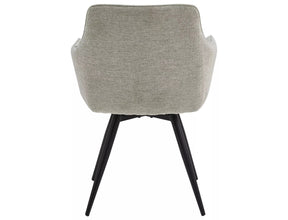 Scaun BALLO, gri/negru, stofa clasica/metal, 56x45x84 cm