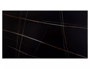 Masa extensibila NORTON, negru cu efect de marmura/negru, 160/240x90x75 cm