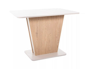 Masa extensibila CALIPSO, casmir/stejar, PAL laminat, 110/145x68x76 cm