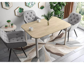 Masa extensibila DANTE II, stejar/casmir, PAL laminat, 90/130x90x75 cm
