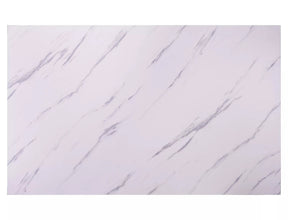 Masa MARCUS, alb cu efect de marmura/stejar, 120x75x76 cm