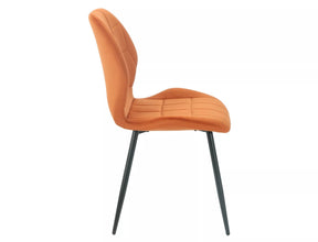 Scaun JAKE, scortisoara - Bluvel 4215/negru, stofa catifelata/metal, 48x41x86 cm