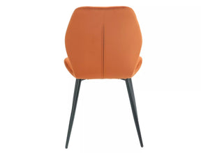 Scaun JAKE, scortisoara - Bluvel 4215/negru, stofa catifelata/metal, 48x41x86 cm