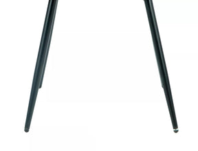 Scaun RICK, negru - Bluvel 19, stofa catifelata/metal, 48x41x86 cm