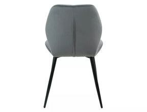 Scaun RICK, gri - Bluvel 14, stofa catifelata/metal, 48x41x86 cm