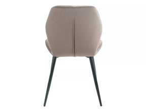 Scaun RICK, cappuccino - Bluvel 38, stofa catifelata/metal, 48x41x86 cm