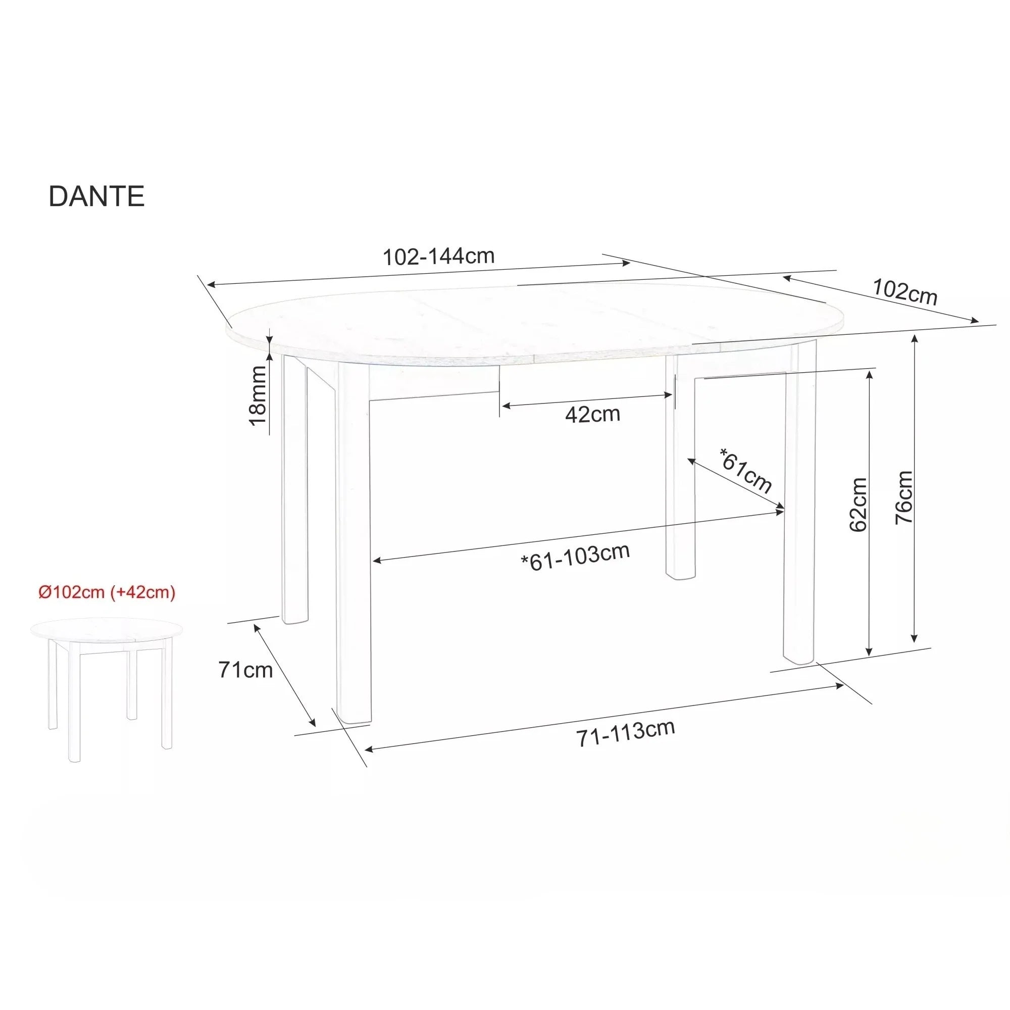 Masa extensibila DETROIT OCN-39433, stejar artisan/negru mat