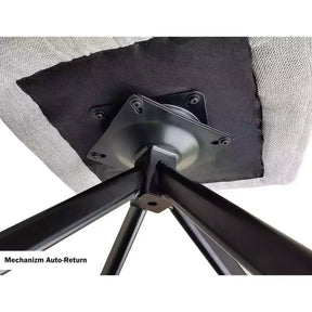 Scaun NOTTI, maro/negru, stofă/metal, 55x45x83 cm