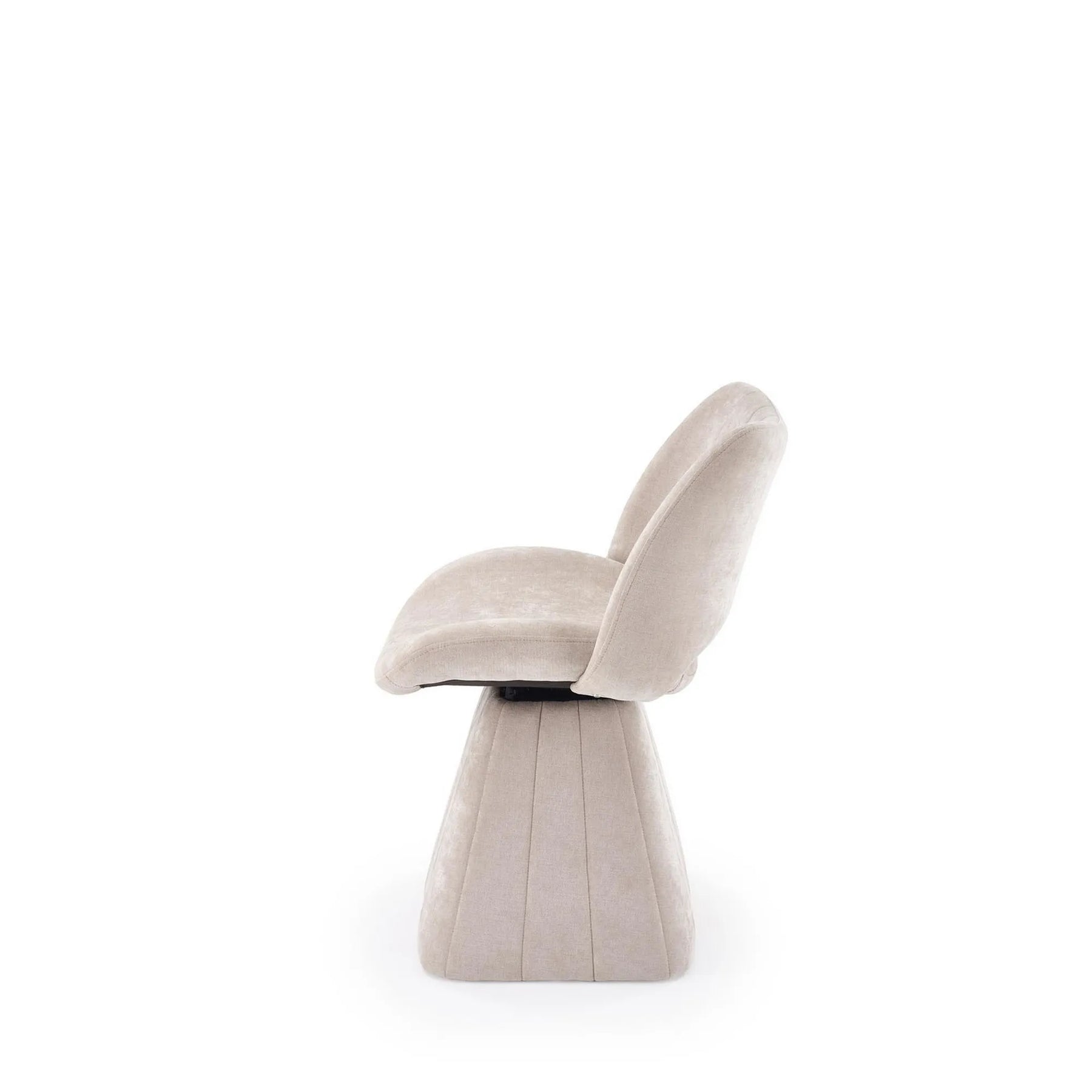 Scaun rotativ K613, stofa clasica bej, 53x60x87 cm