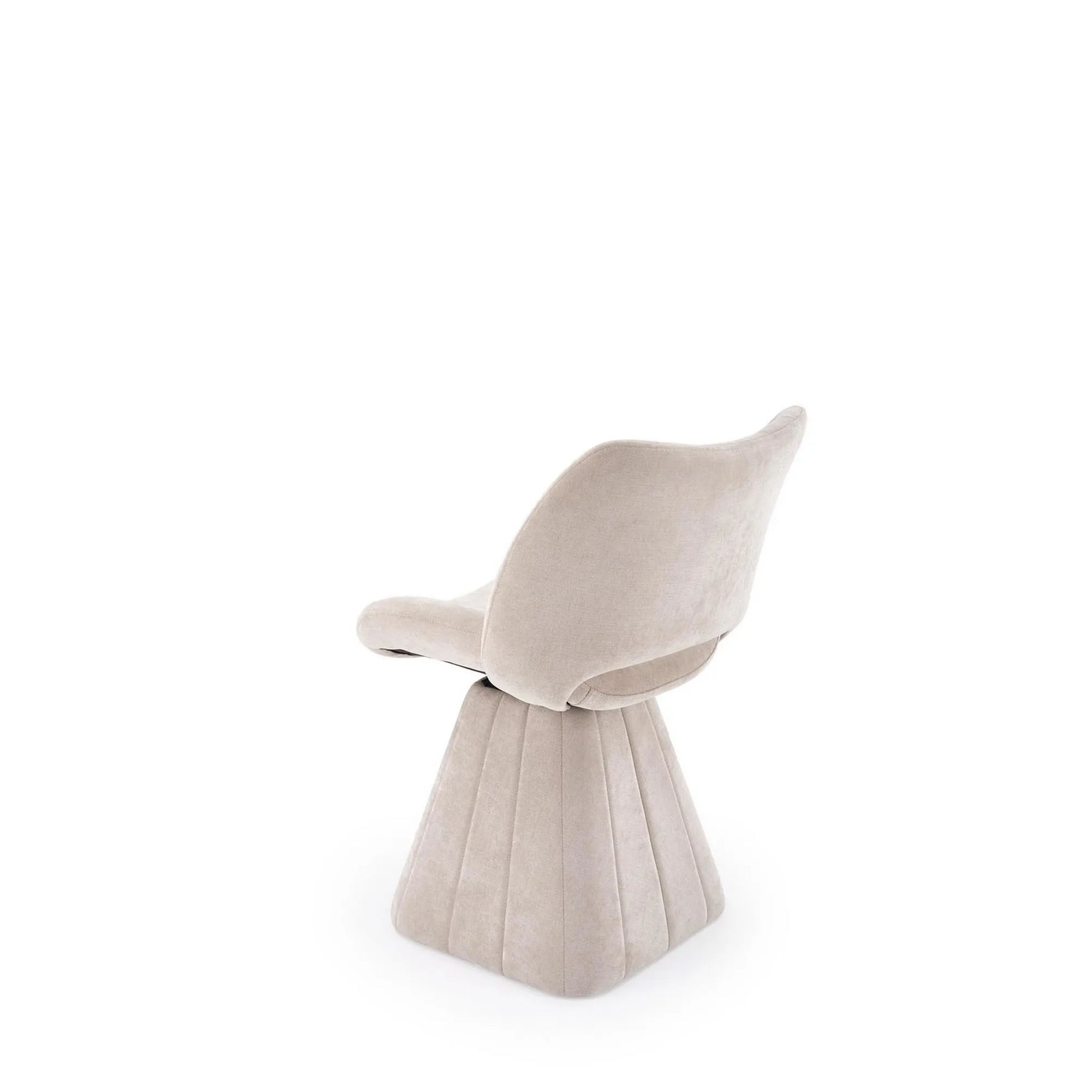 Scaun rotativ K613, stofa clasica bej, 53x60x87 cm