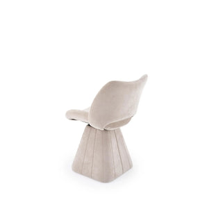 Scaun rotativ K613, stofa clasica bej, 53x60x87 cm