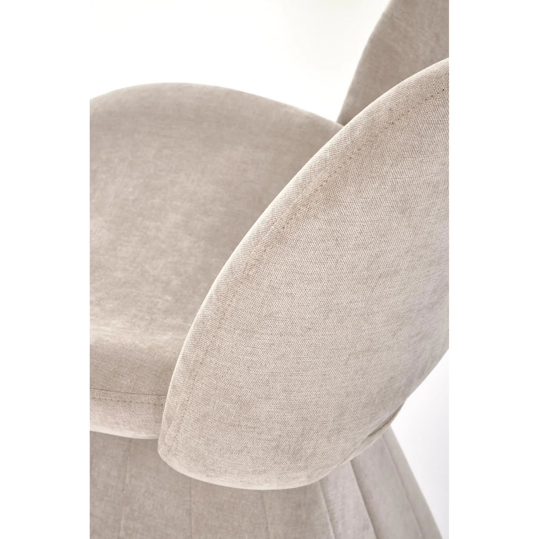 Scaun rotativ K613, stofa clasica bej, 53x60x87 cm