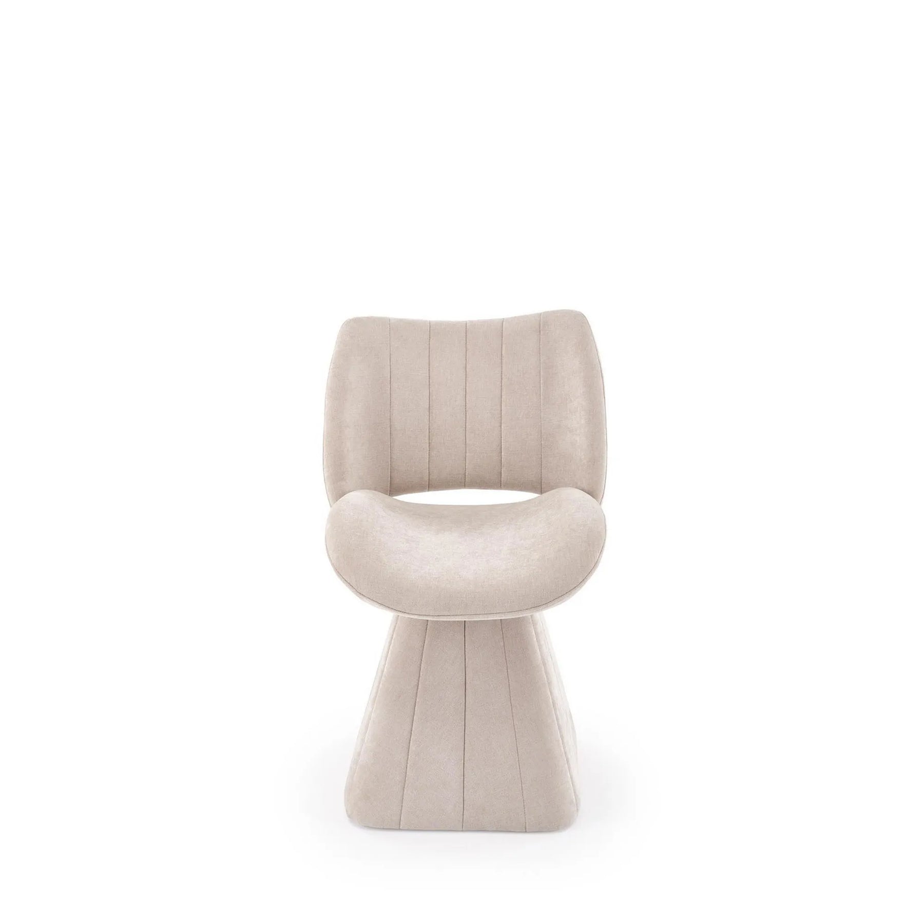 Scaun rotativ K613, stofa clasica bej, 53x60x87 cm