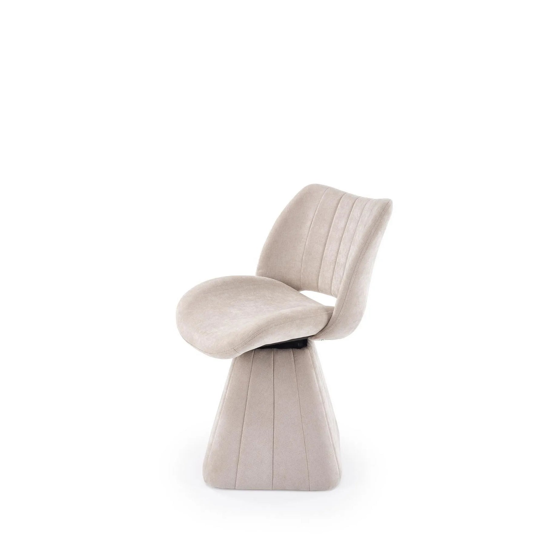 Scaun rotativ K613, stofa clasica bej, 53x60x87 cm