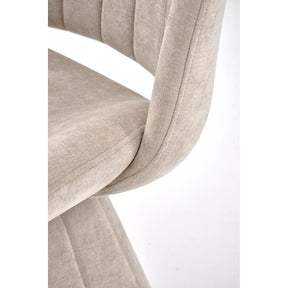 Scaun rotativ K613, stofa clasica bej, 53x60x87 cm