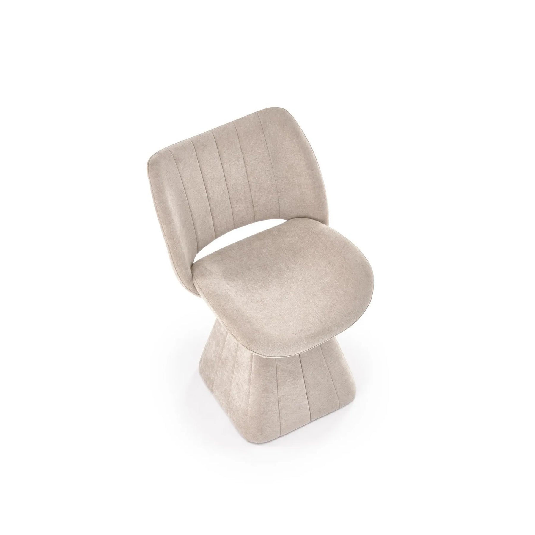 Scaun rotativ K613, stofa clasica bej, 53x60x87 cm