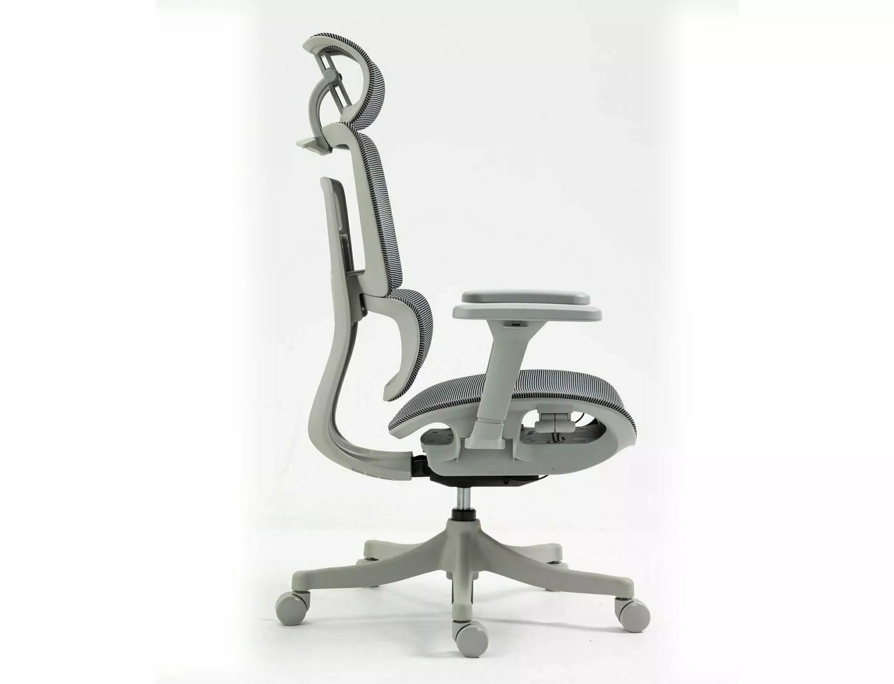 Scaun de birou WINNER, gri, plasa, 64x51x114 cm
