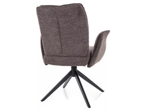Scaun WING, cappuccino - Brego 40, stofa clasica/metal, 66x45x90 cm