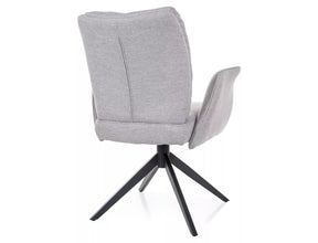 Scaun WING, gri deschis - Brego 02, stofa clasica/metal, 66x45x90 cm