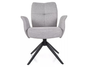 Scaun WING, gri deschis - Brego 02, stofa clasica/metal, 66x45x90 cm