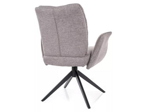Scaun WING, gri - Brego 07, stofa clasica/metal, 66x45x90 cm