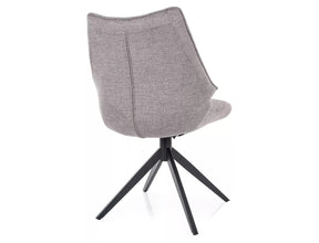 Scaun CODA, gri - Brego 07, stofa clasica/metal, 56x46x91 cm