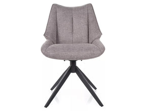 Scaun CODA, gri - Brego 07, stofa clasica/metal, 56x46x91 cm