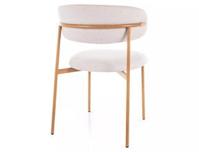 Scaun ELTON D, bej deschis - Brego 22/stejar, stofa clasica/metal, 56x46x80 cm