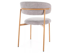 Scaun ELTON D, gri - Brego 07/stejar, stofa clasica/metal, 56x46x80 cm