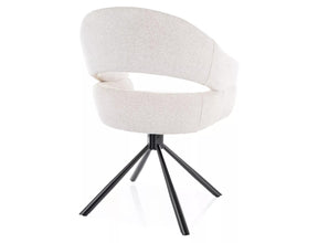 Scaun BORGO, bej - Raven 22, stofa clasica/metal, 58x45x87 cm