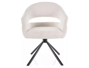 Scaun BORGO, bej - Raven 22, stofa clasica/metal, 58x45x87 cm