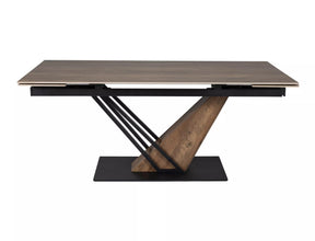 Masa extensibila GENESIS, stejar/negru, 160/220x90x76 cm