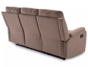 Canapea SPENCER 3, cappuccino, stofa catifelata/metal, 193x94x101 cm