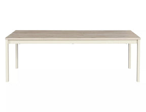 Masuta FROST L1, stejar alpin/alb, PAL/metal, 120x60x40 cm