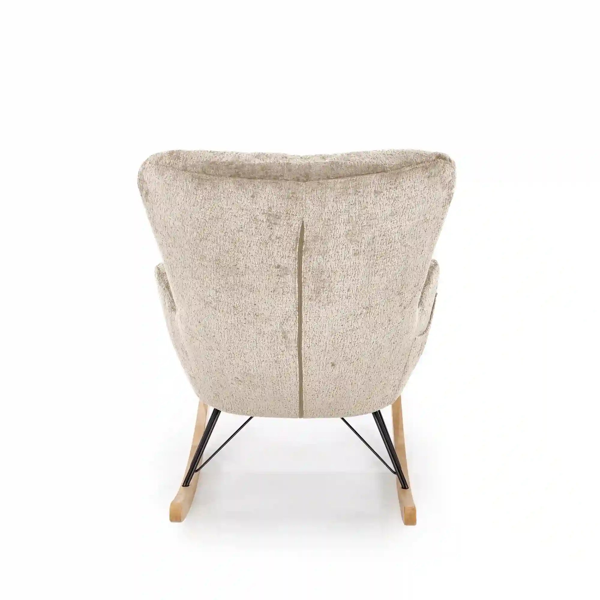 Fotoliu balansoar HOUSTON OCN-37613, bej/negru/stejar