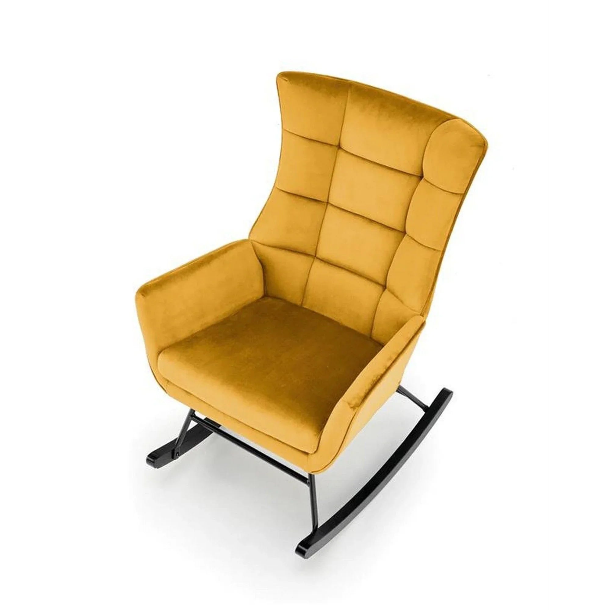 Fotoliu balansoar HOUSTON OCN-37619, galben mustar