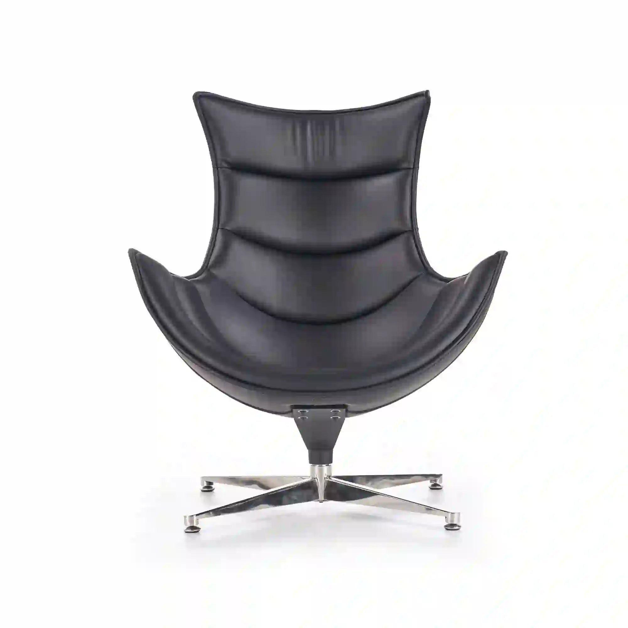 Fotoliu birou HOUSTON OCN-37666, negru/crom