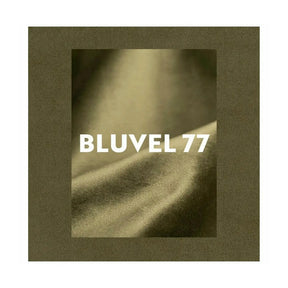 Fotoliu CARMEN, stofă catifelata/metal, verde olive - Bluvel 77, 72×75×99 cm