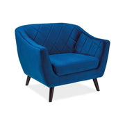 Fotoliu DETROIT OCN-27495, albastru marin/wenge