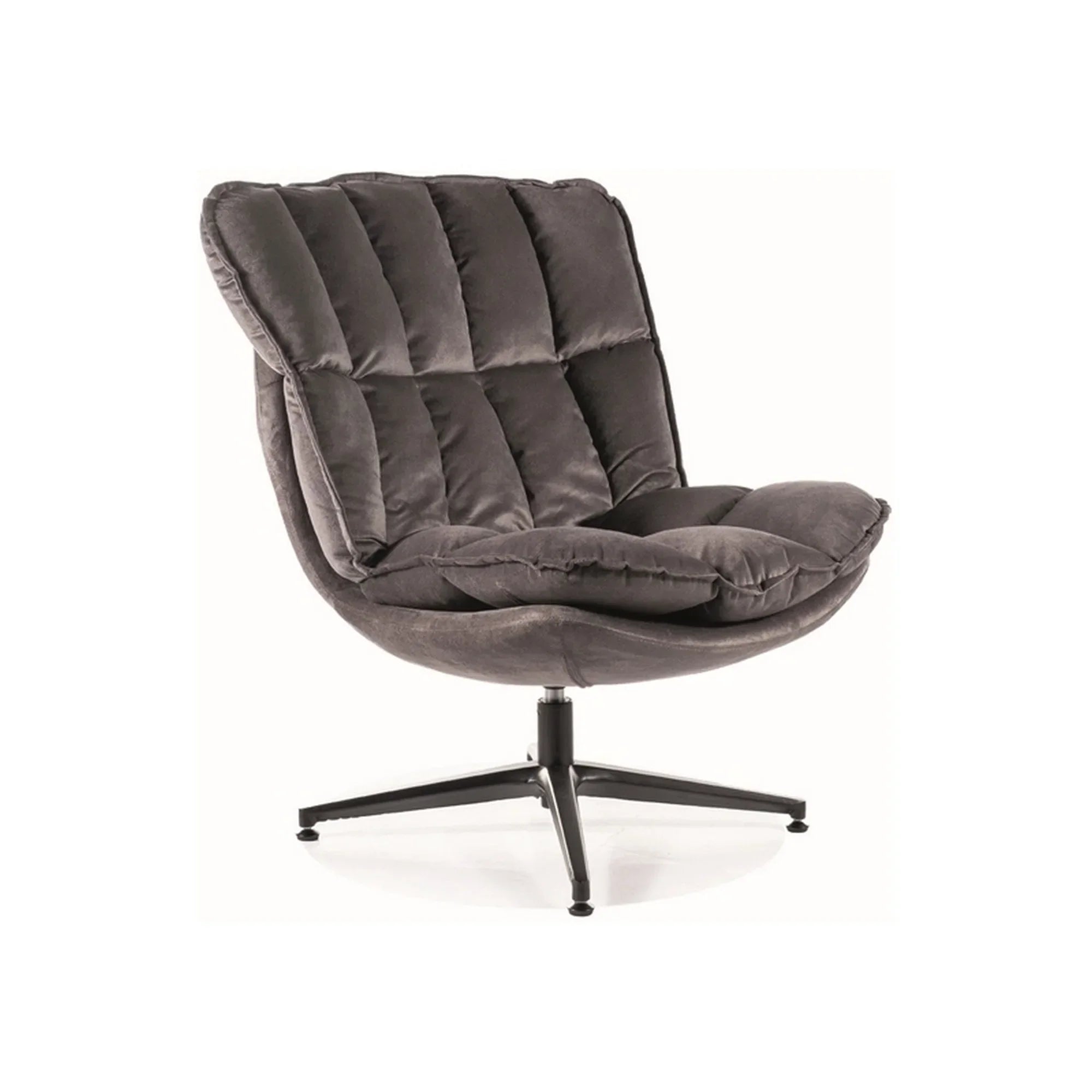 Fotoliu DETROIT OCN-39661, gri/negru