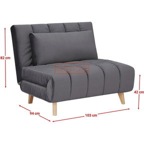 Fotoliu DETROIT OCN-39678, gri/fag