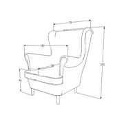Fotoliu DETROIT OCN-39683, albastru