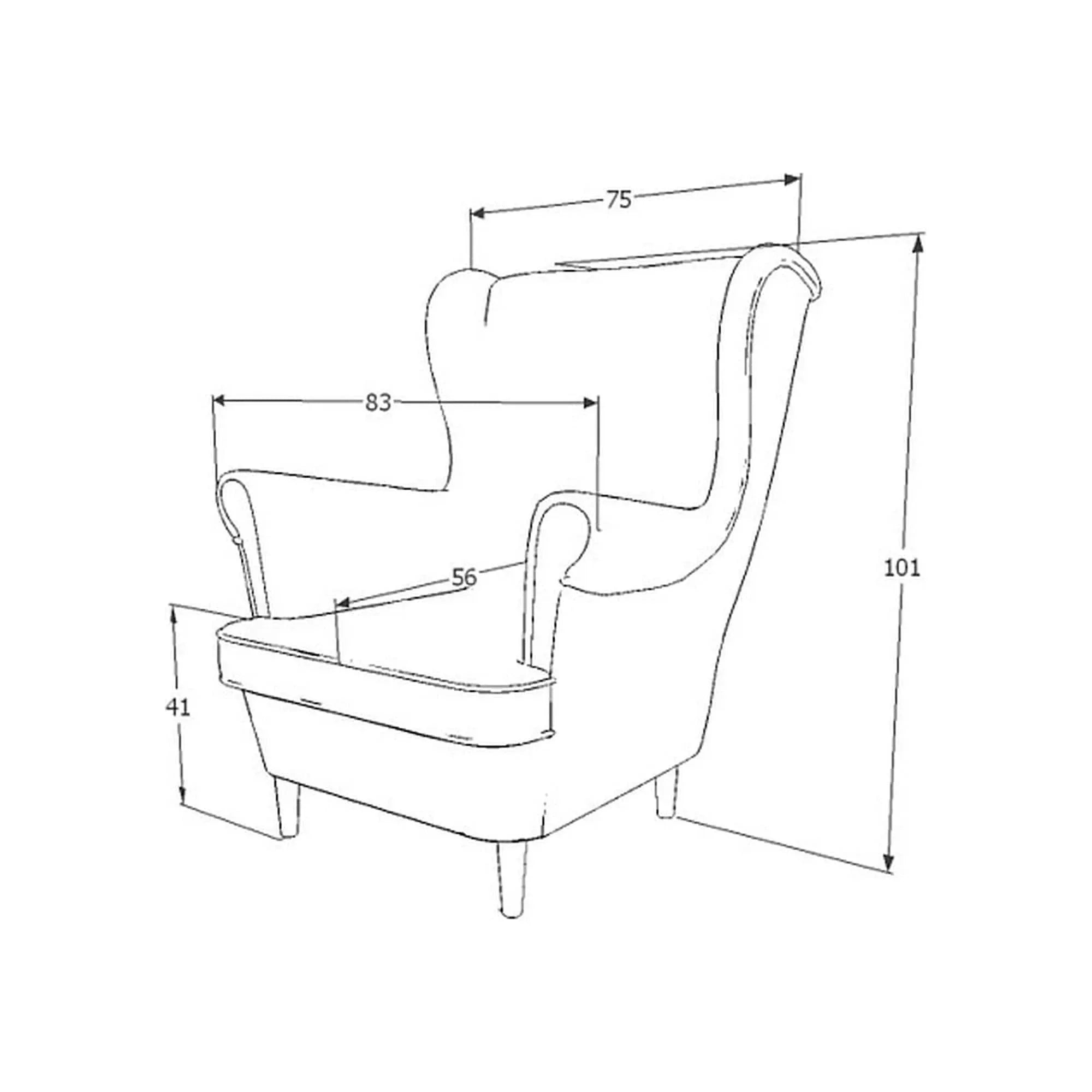 Fotoliu DETROIT OCN-39683, albastru