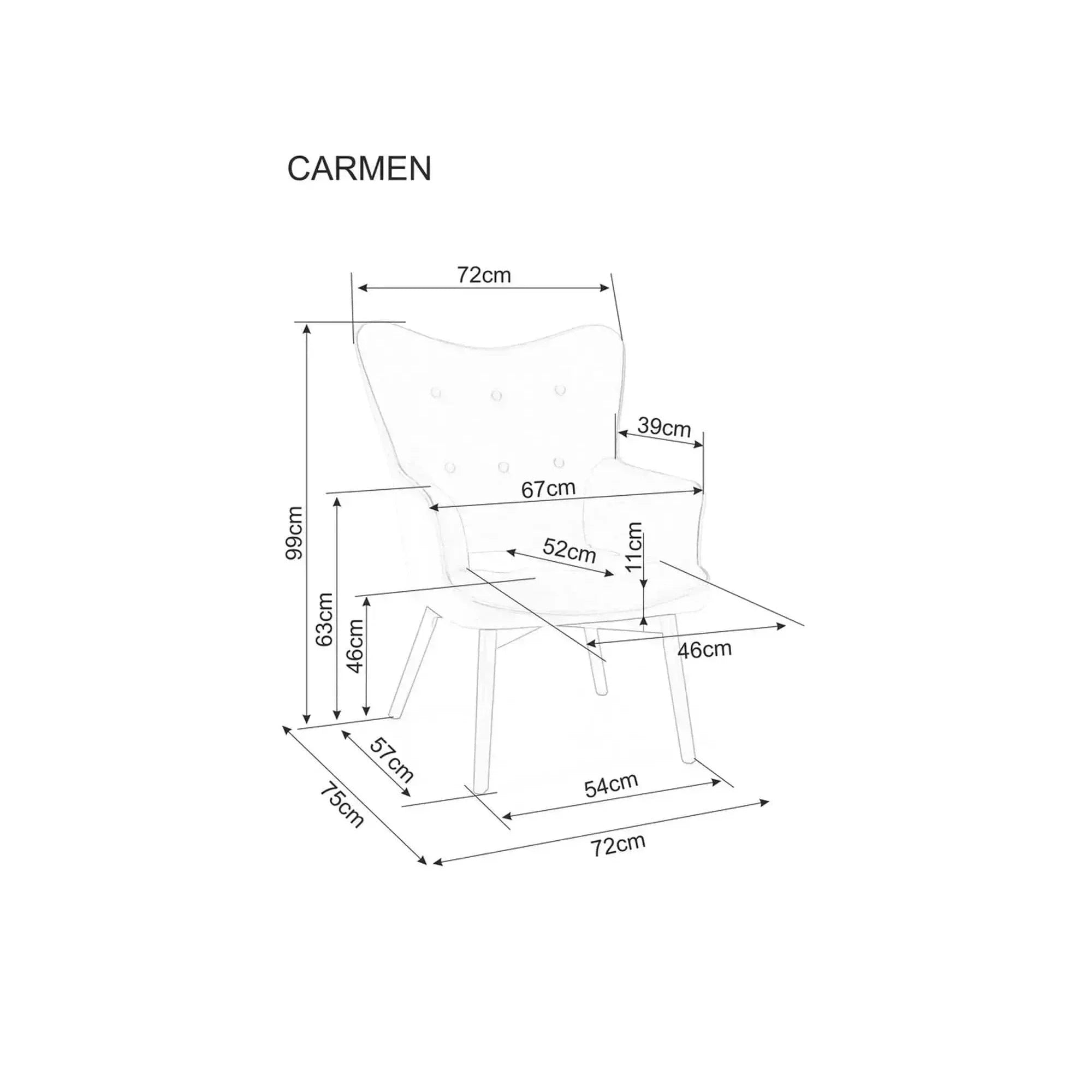 Fotoliu DETROIT OCN-39720, gri inchis