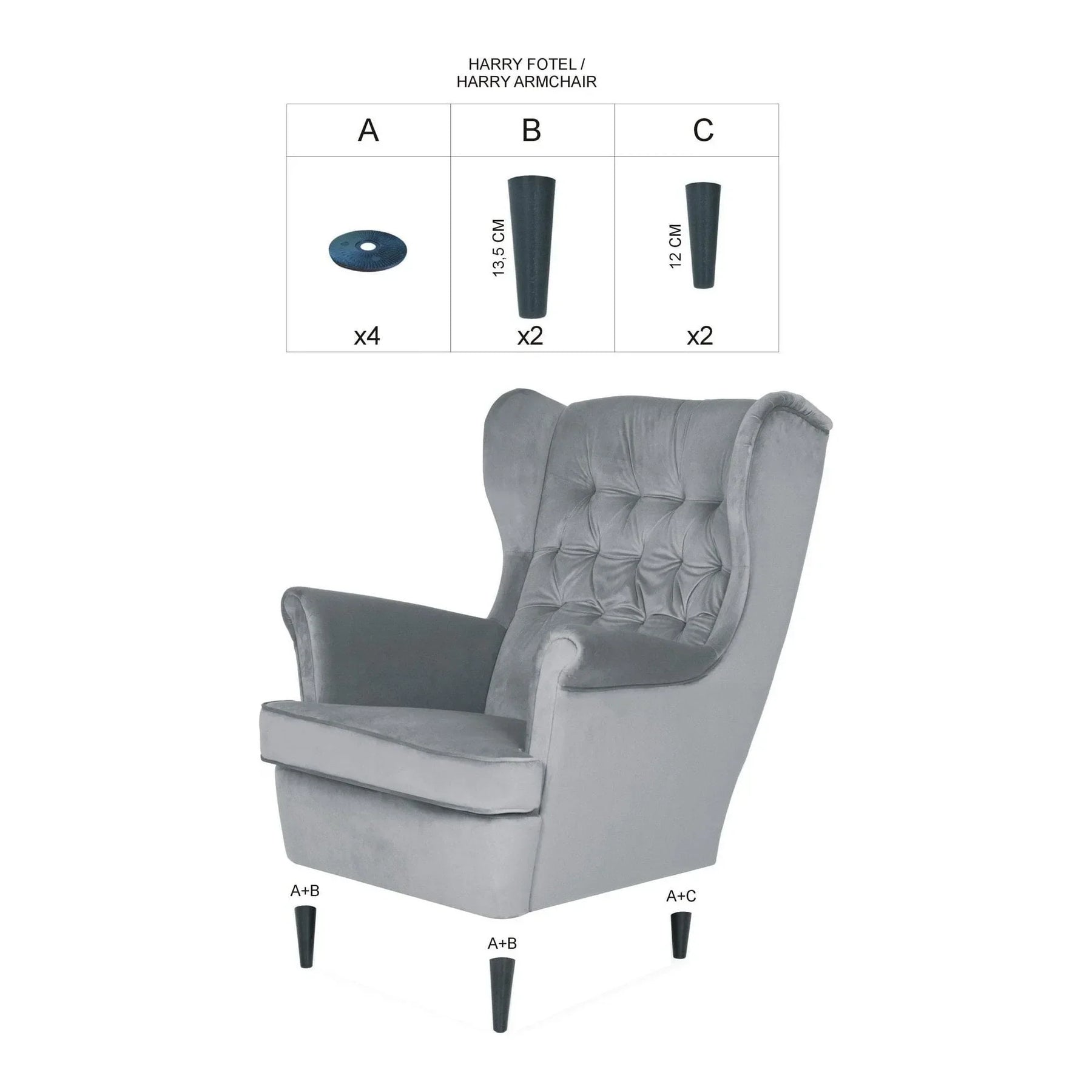 Fotoliu DETROIT OCN-39835, bej