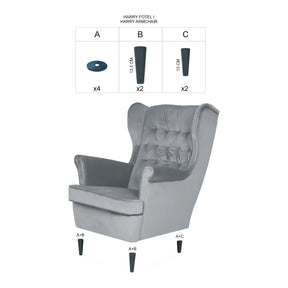 Fotoliu DETROIT OCN-39835, bej