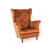 Fotoliu caramiziu cu design elegant, ideal pentru living – primabucata